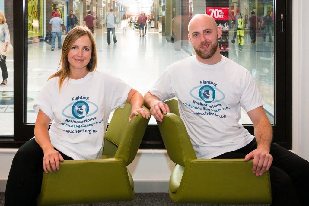 Jo Richards and Vision Express store manager David Curtis. Picture: ©Adam Davies | All Rights Reserved 2015