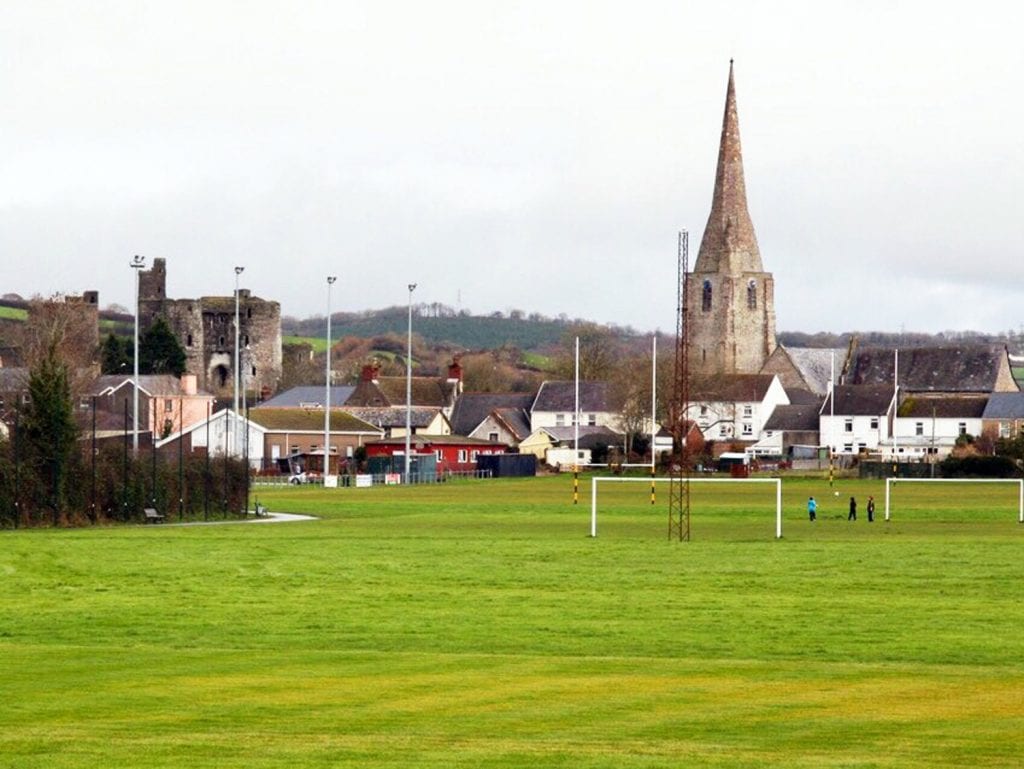 View of Kidwelly from site of GVRail station