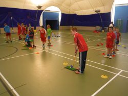 Children enjoying the sports camps held across Pembrokeshire during the school holidays.